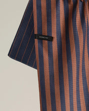 Load image into Gallery viewer, Geometry Luxe Kitchen Towel: Midnight Stripe