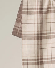 Load image into Gallery viewer, Geometry Luxe Kitchen Towel: Oat Plaid