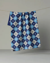 Load image into Gallery viewer, Geometry Luxe Kitchen Towel: Snowflake Chalet (Frost)