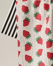 Load image into Gallery viewer, Geometry Luxe Kitchen Towel: Strawberry Lane