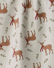 Load image into Gallery viewer, Geometry Luxe Kitchen Towel: Winter Reindeer