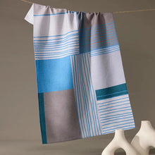 Load image into Gallery viewer, Geometry Kitchen Tea Towel: Cool Blocks