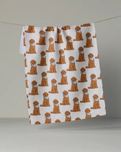 Load image into Gallery viewer, Geometry Kitchen Tea Towel: Doodle Days (Vanilla)