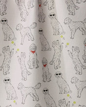 Load image into Gallery viewer, Geometry Kitchen Tea Towel: Doodle Daze (Poppy)