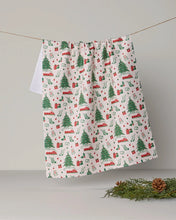 Load image into Gallery viewer, Geometry Kitchen Tea Towel: Holiday Jubilee (Traditional)