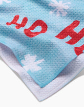 Load image into Gallery viewer, Geometry Kitchen Tea Towel: Merry Santa Claus