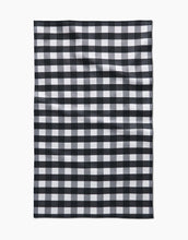 Load image into Gallery viewer, Geometry Kitchen Tea Towel: Midnight Flannel
