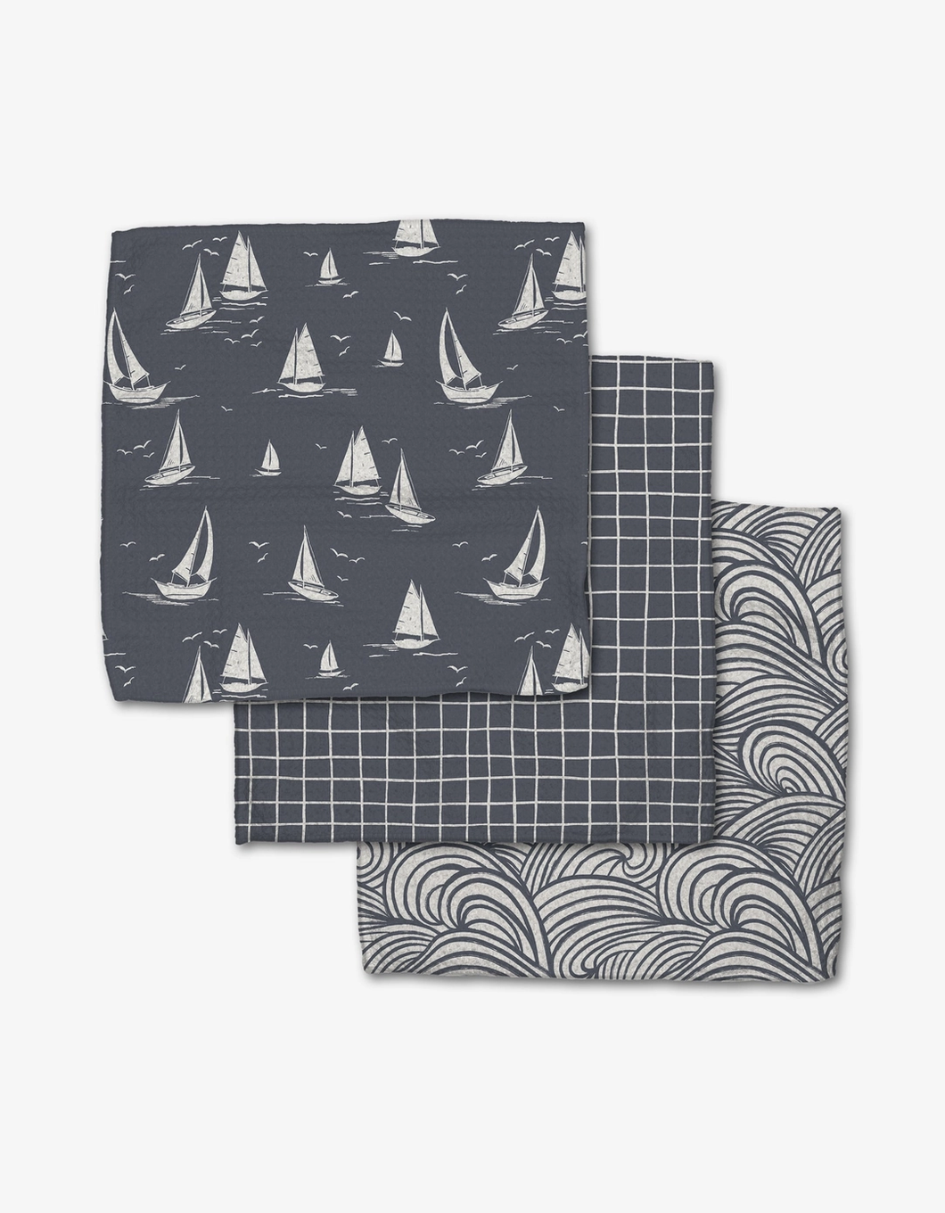 Geometry Dishcloth: Coastal Day