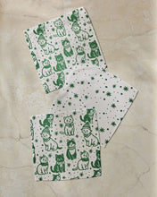 Load image into Gallery viewer, Geometry Dishcloth: Cozy Kittens
