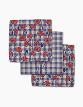 Load image into Gallery viewer, Geometry Dishcloth: Forever Free Poppies
