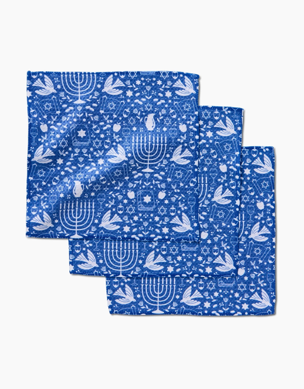 Geometry Dishcloth: Hanukkah Sameach