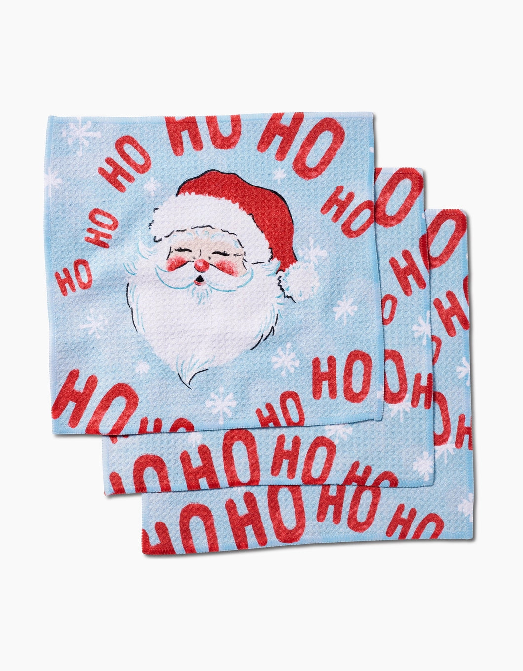 Geometry Dishcloth: Merry Santa Claus
