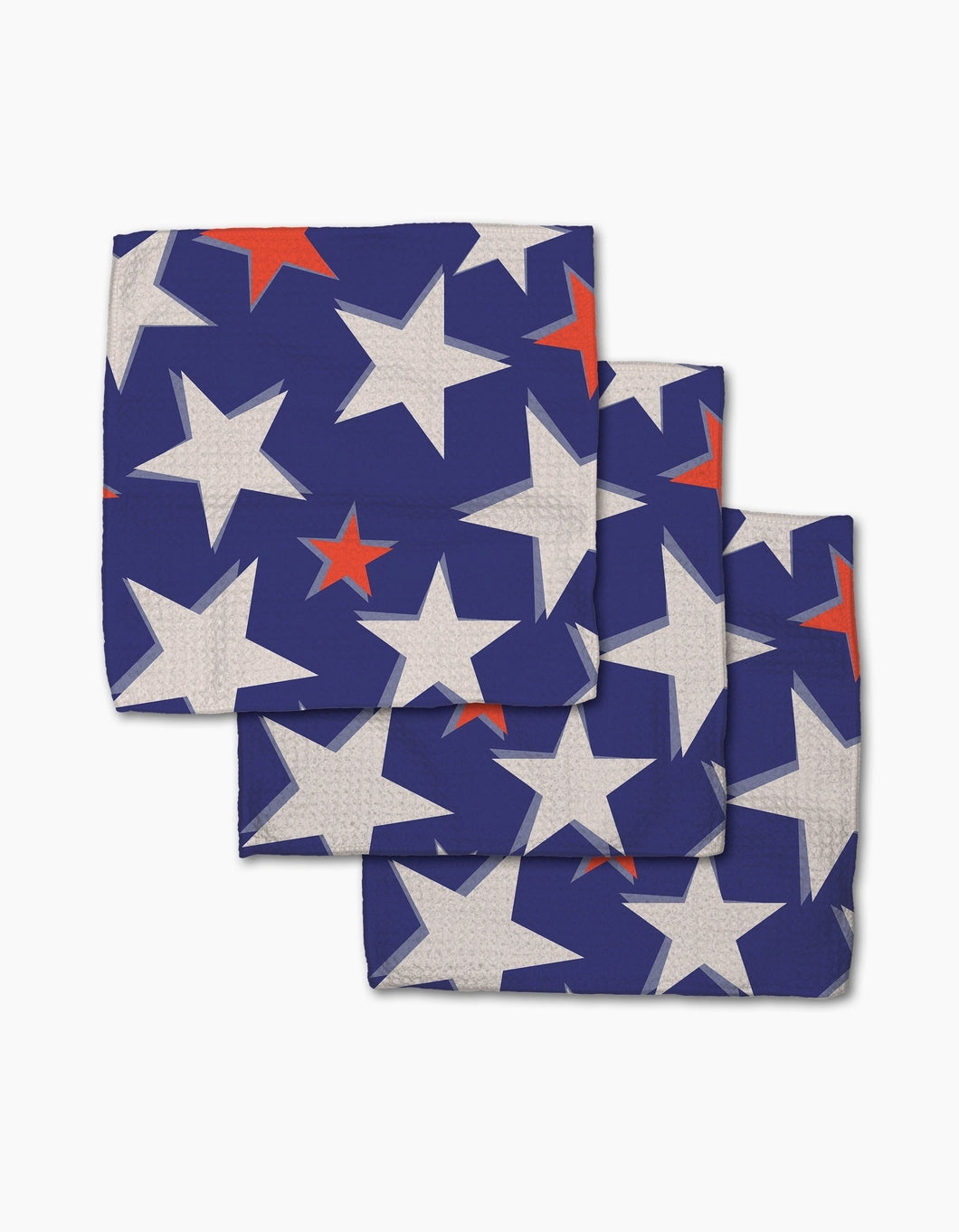Geometry Dishcloth: Shadowed Stars
