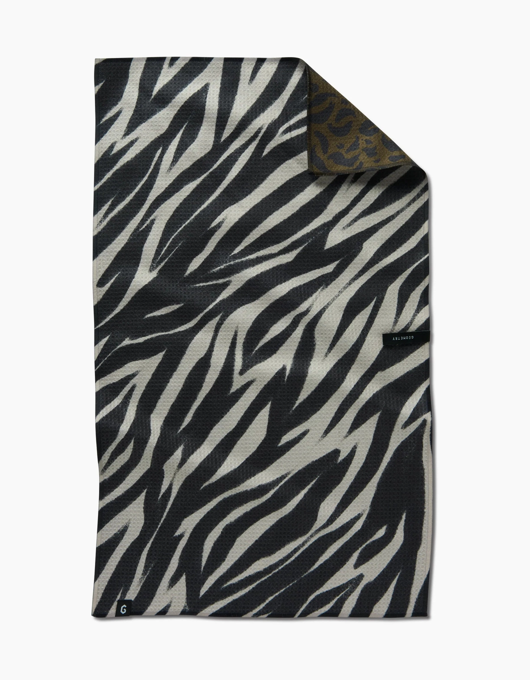Geometry Double Sided Kitchen Tea Towel: Safari