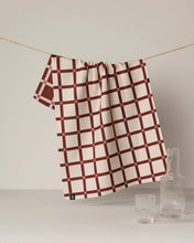 Load image into Gallery viewer, Geometry Luxe Kitchen Towel: Clay Tile
