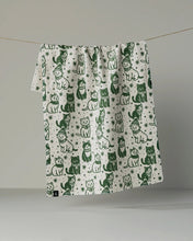 Load image into Gallery viewer, Geometry Luxe Kitchen Towel: Cozy Kittens
