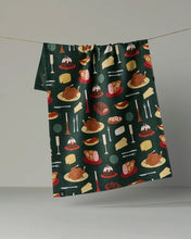 Load image into Gallery viewer, Geometry Luxe Kitchen Towel: Festive Feast
