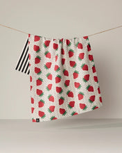 Load image into Gallery viewer, Geometry Luxe Kitchen Towel: Strawberry Lane
