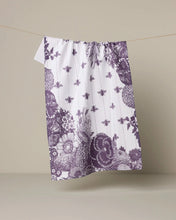 Load image into Gallery viewer, Geometry Kitchen Tea Towel: Abeilles Noires
