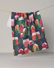 Load image into Gallery viewer, Geometry Kitchen Tea Towel: Alpine Village
