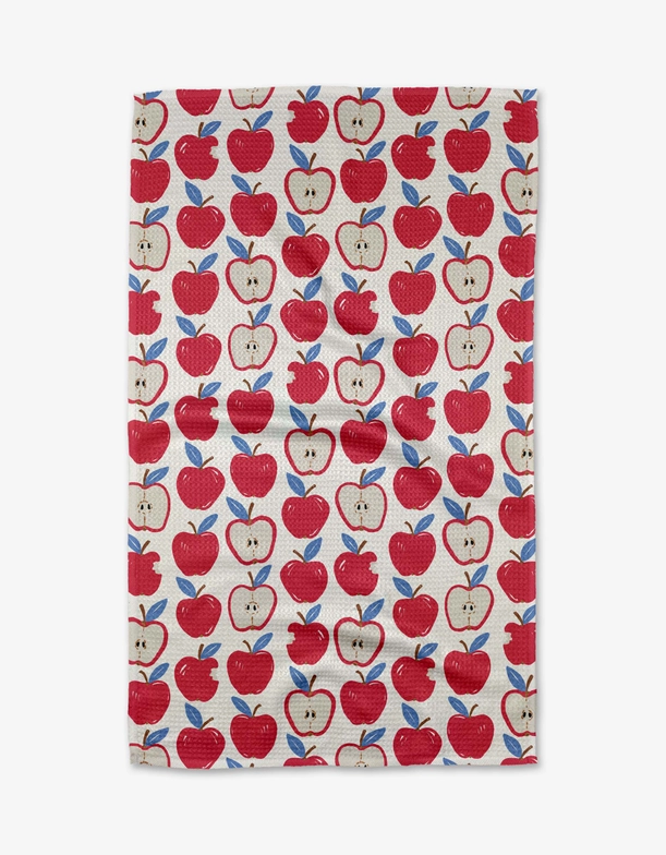 Geometry Kitchen Tea Towel: Apple a Day