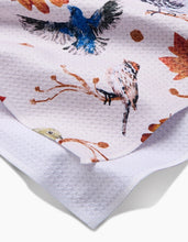 Load image into Gallery viewer, Geometry Kitchen Tea Towel: Autumnal Bird Skies
