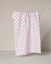 Load image into Gallery viewer, Geometry Kitchen Tea Towel: Baby Hearts

