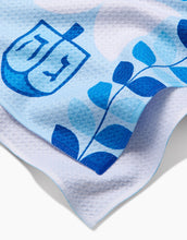 Load image into Gallery viewer, Geometry Kitchen Tea Towel: Blue Traditions
