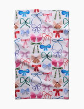 Load image into Gallery viewer, Geometry Kitchen Tea Towel: Bows
