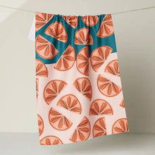 Load image into Gallery viewer, Geometry Kitchen Tea Towel: Citrus Slices
