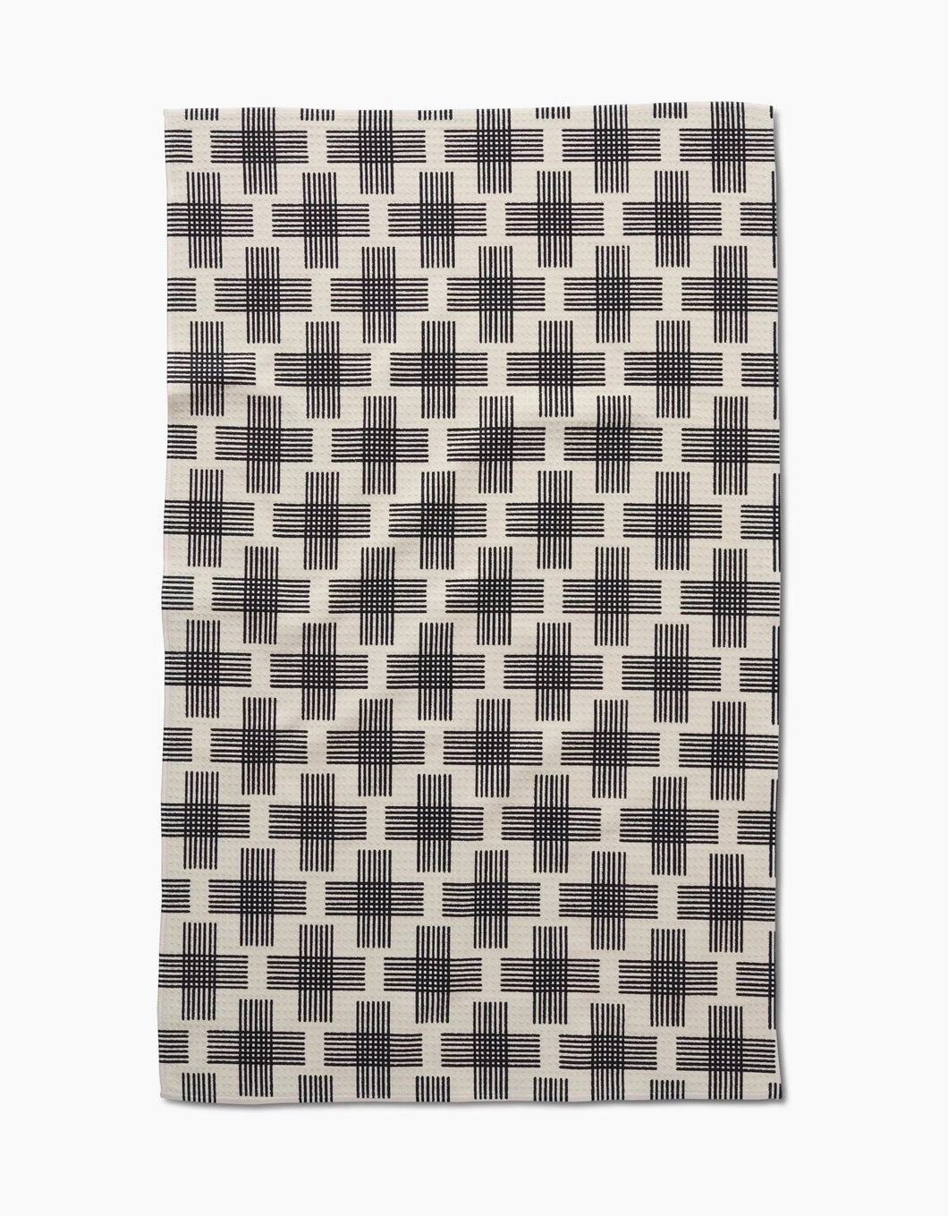 Geometry Kitchen Tea Towel: Cross Hatch