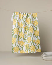 Load image into Gallery viewer, Geometry Kitchen Tea Towel: Daffodil Darling
