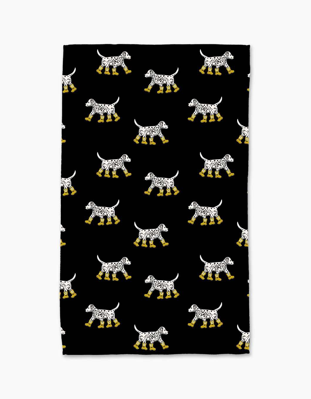 Geometry Kitchen Tea Towel: Dalmatian in Boots