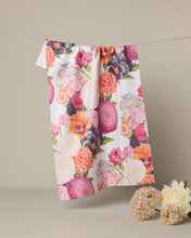 Load image into Gallery viewer, Geometry Kitchen Tea Towel: Ecstatic Blooms
