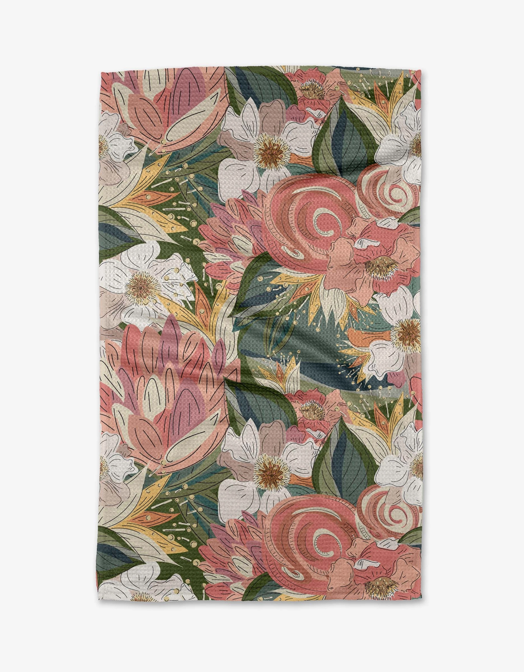 Geometry Kitchen Tea Towel: Flower Explosion