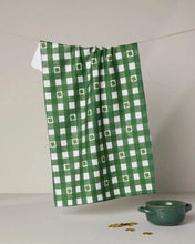 Load image into Gallery viewer, Geometry Kitchen Tea Towel: Fortunate Gingham
