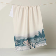 Load image into Gallery viewer, Geometry Kitchen Tea Towel: French Cottage
