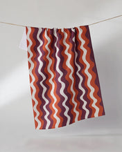 Load image into Gallery viewer, Geometry Kitchen Tea Towel: Harvest Groove

