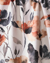 Load image into Gallery viewer, Geometry Kitchen Tea Towel: Moody Poppy
