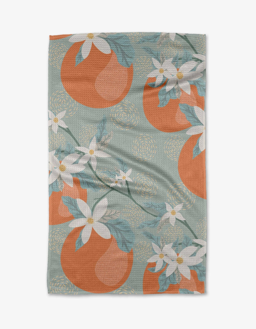 Geometry Kitchen Tea Towel: Orange Blossom