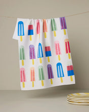 Load image into Gallery viewer, Geometry Kitchen Tea Towel: Poppy Popsicles
