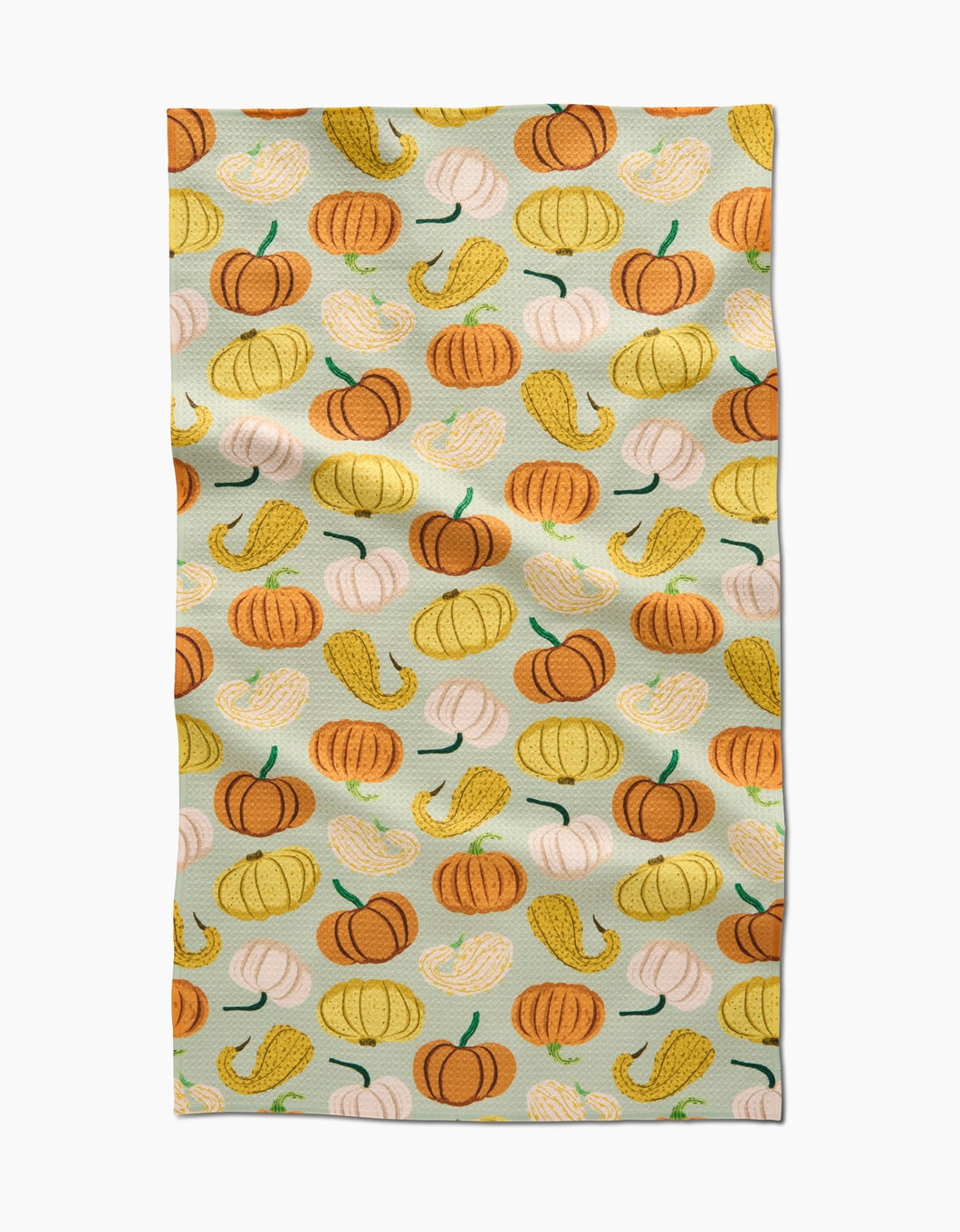 Geometry Kitchen Tea Towel: Pumpkins and Gourds
