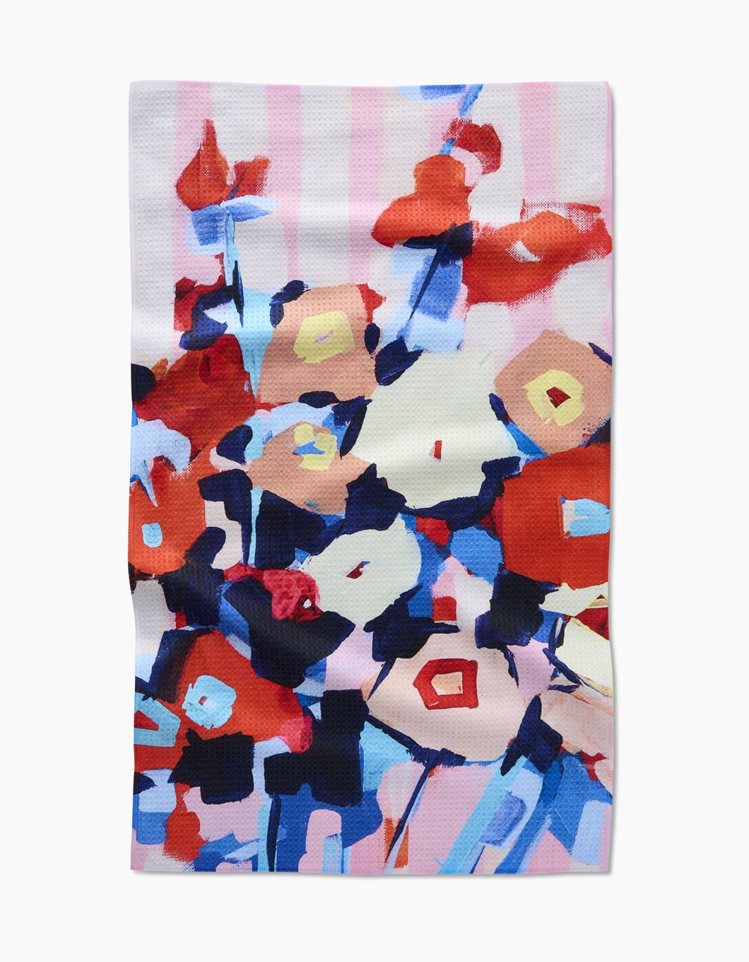 Geometry Kitchen Tea Towel: Raspberry Fluff