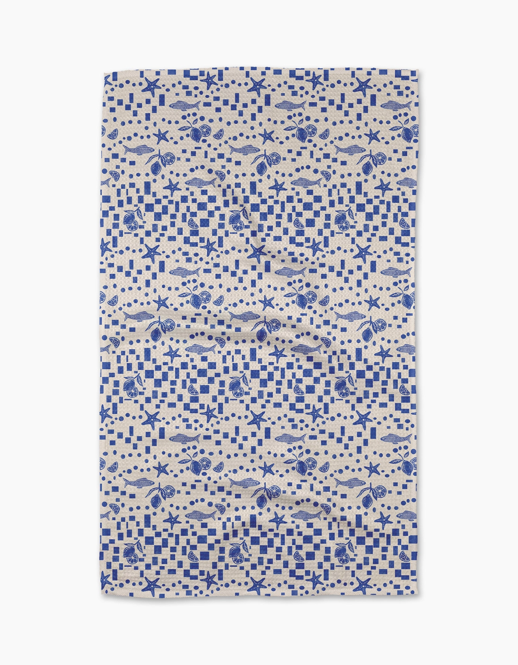 Geometry Kitchen Tea Towel: Santorini Tile