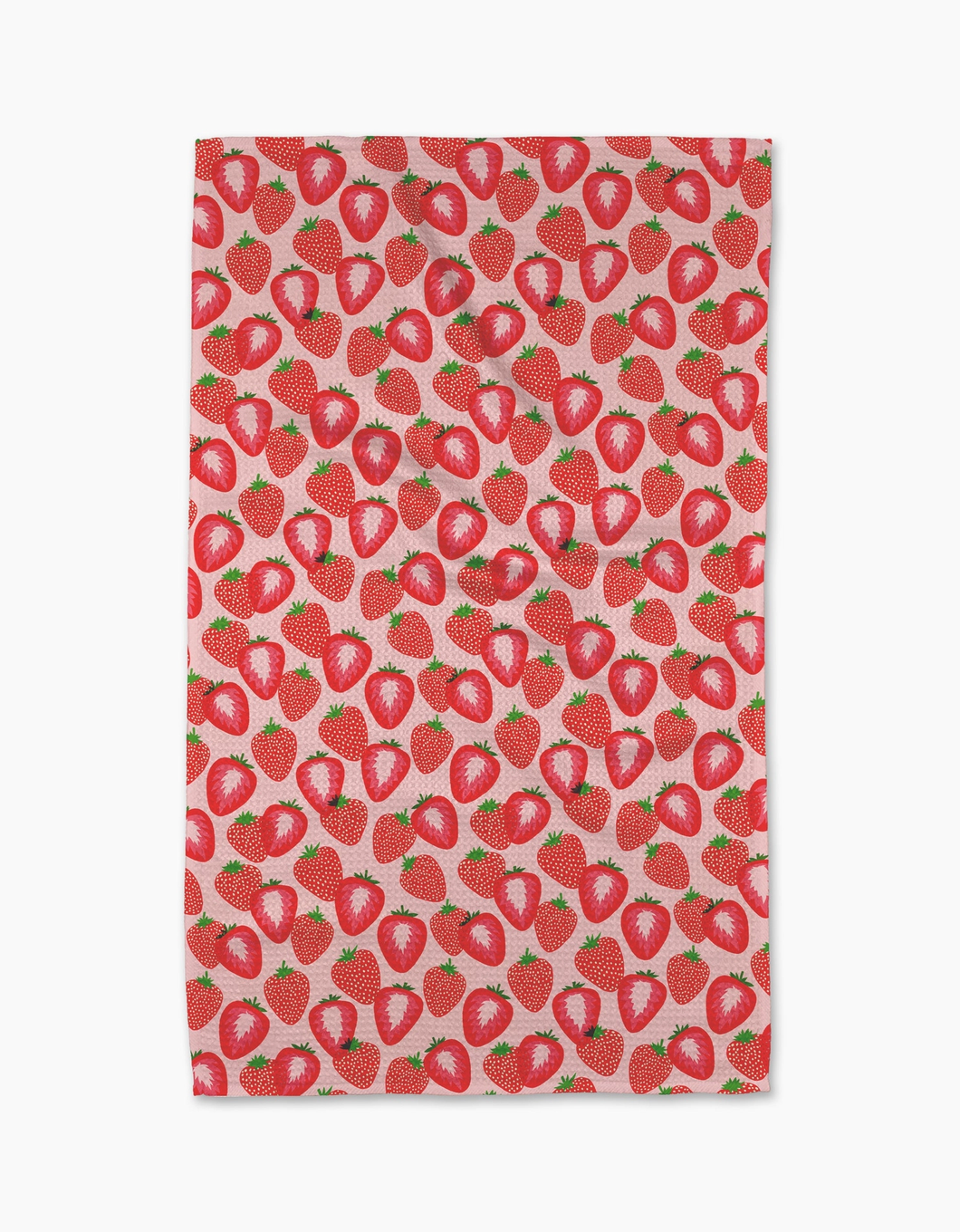 Geometry Kitchen Tea Towel: So Many Strawberries
