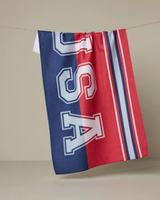 Load image into Gallery viewer, Geometry Kitchen Tea Towel: Team USA
