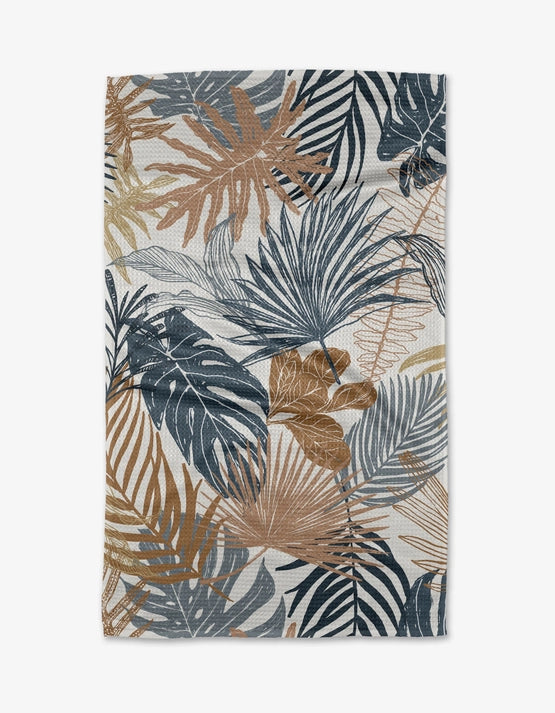 Geometry Kitchen Tea Towel: Tropical Forest