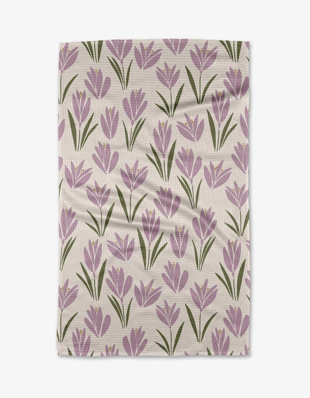 Geometry Kitchen Tea Towel: Tulip Bulbs