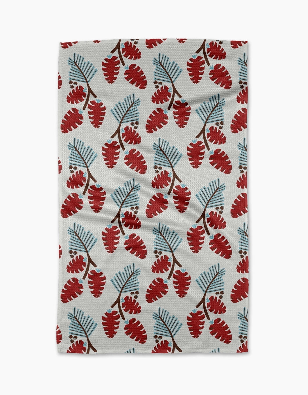 Geometry Kitchen Tea Towel: Winter Forage