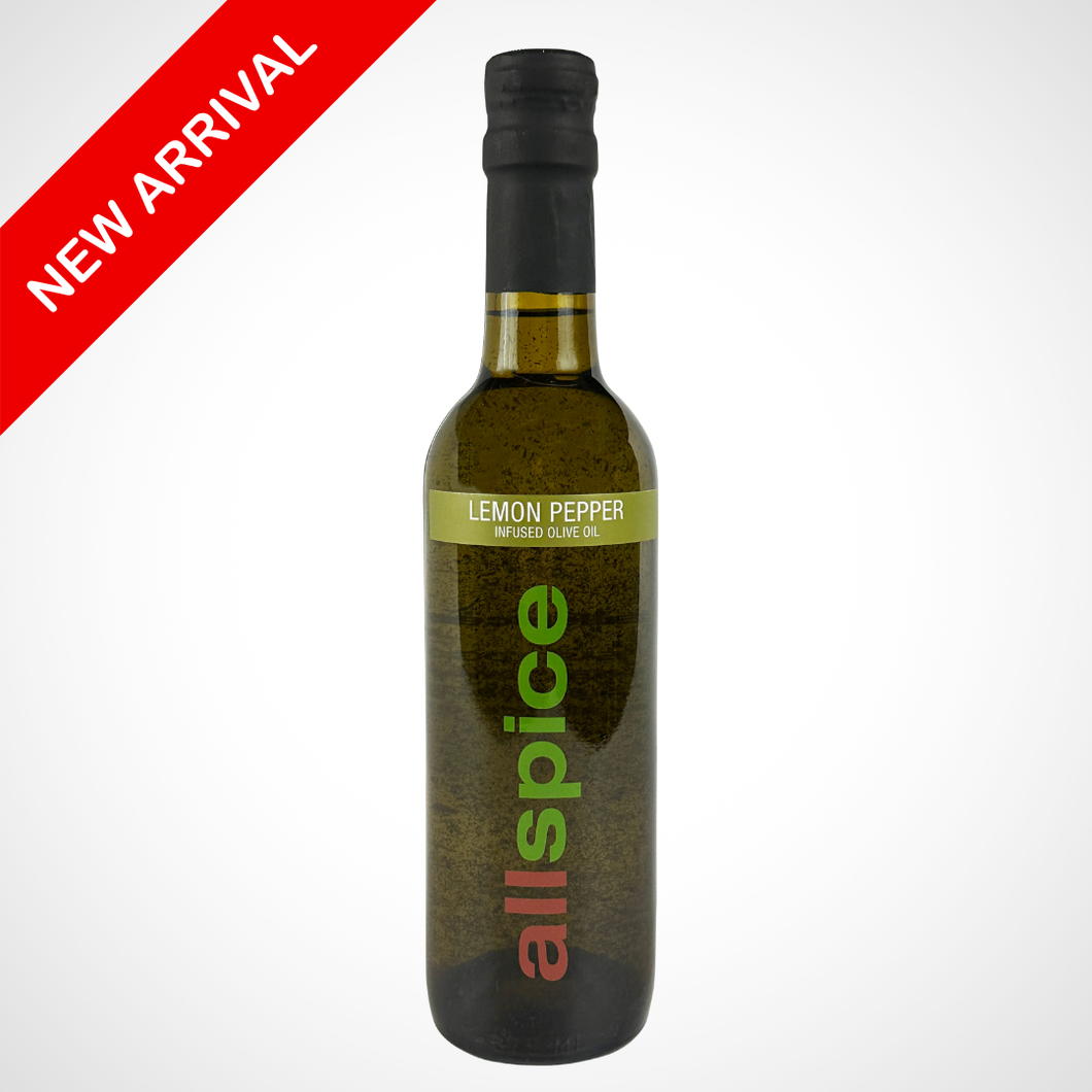Lemon Pepper Infused Olive Oil 375 ml (12 oz) Bottle